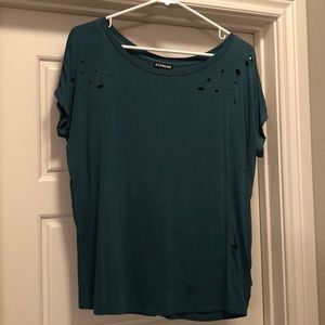 Express distressed top